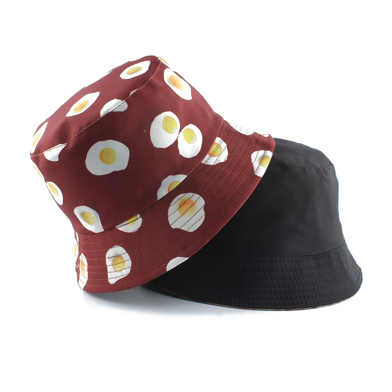 Панама с принтом в виде яиц унисекс двусторонняя пляжная шляпа от солнца уличная