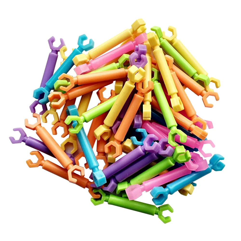 100 шт./лот пластиковые строительные блоки Smart Stick детская Сборка DIY игрушки игра
