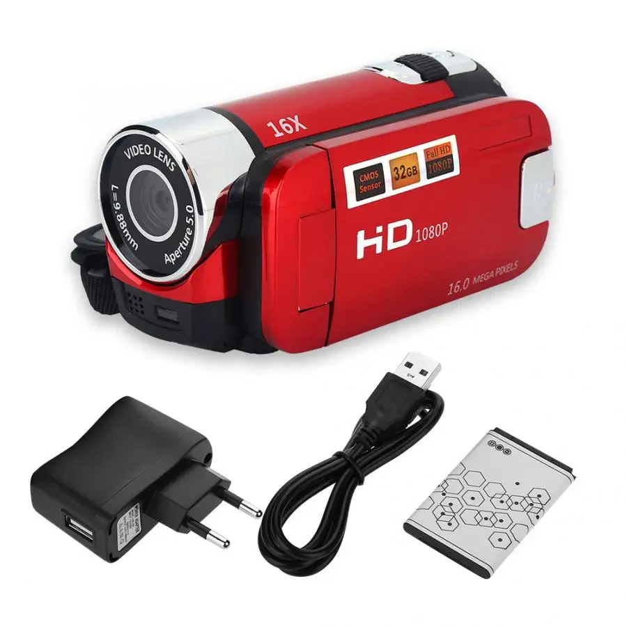 

camara profesional 720P Full HD 16MP DV Camcorder Digital Video Camera 270 degree Rotation Screen 16X Night Shoot Zoom Digital