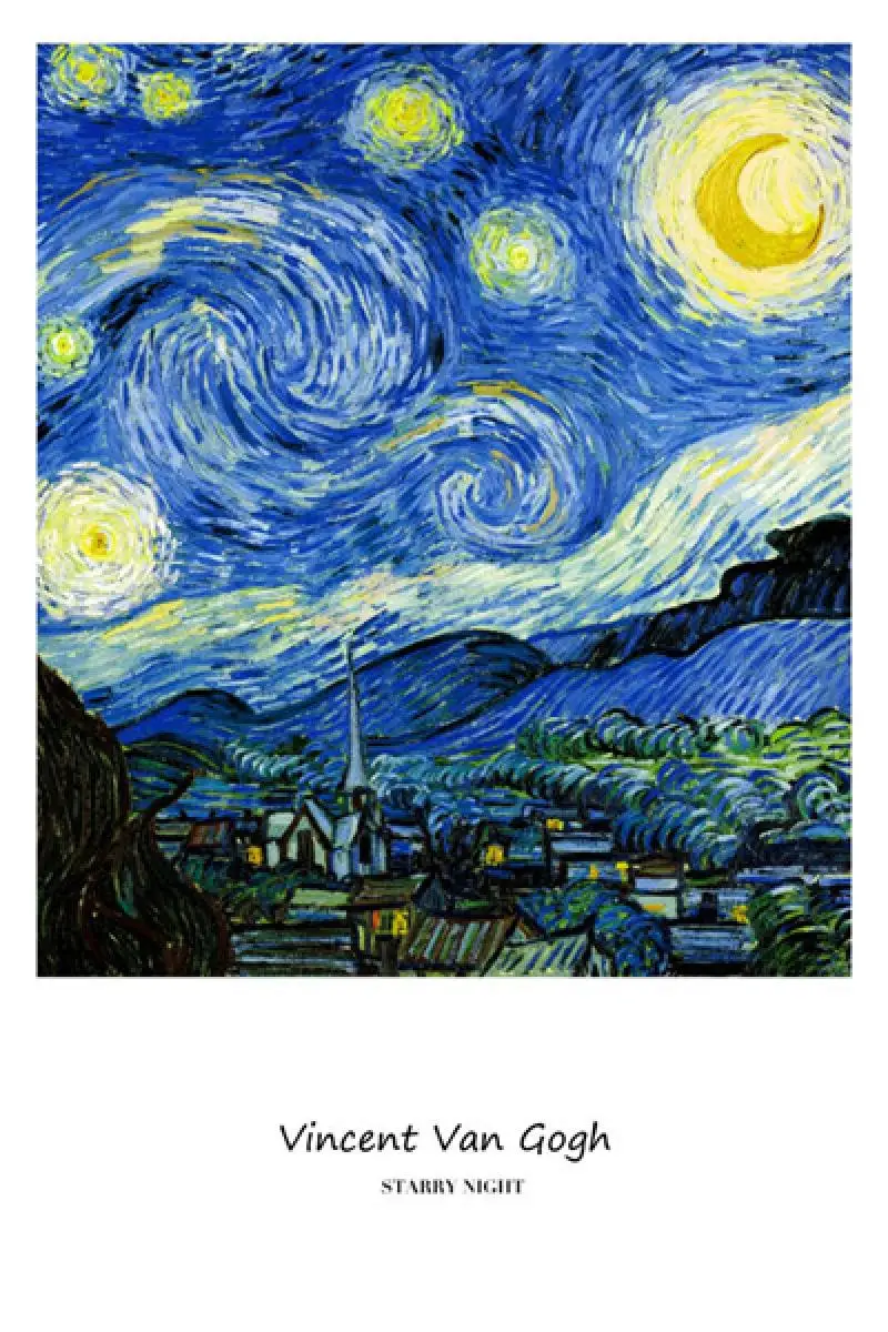 

Nordic Poster Van Gogh Post-Impressionist Oil Painting Frameless Mural Retro Classic Home Decoration Living Room Dining Bedroom