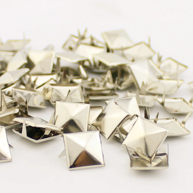 Заклепки в виде пирамиды серебристые 12 мм 1000 шт. | Дом и сад