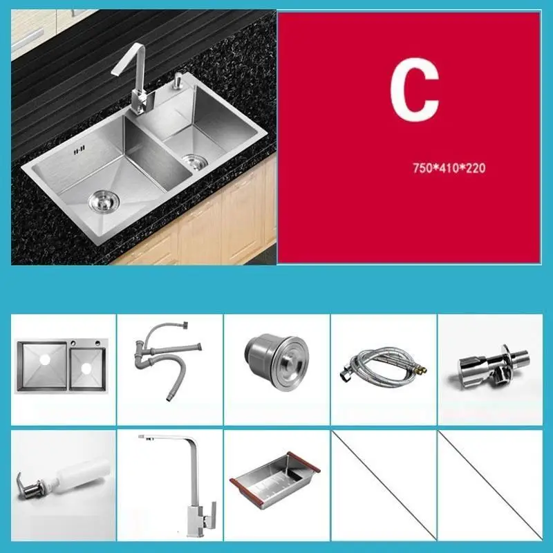 Number 4 Dissipador Zlewozmywak Keuken Gootsteen Banheiro Acero Inoxidable кухня Cuba Pia Cozinha Fregadero De Cocina раковина для мытья посуды - Цвет: Number 4