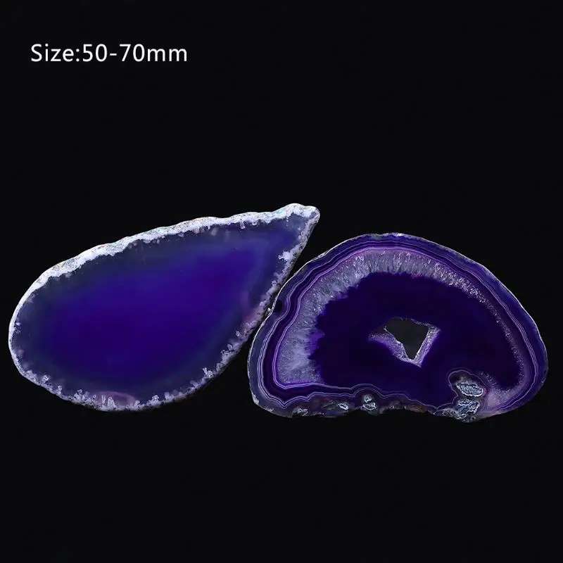 

1PC Natural Agate Geode Polished Irregular Crystal Slice Stone DIY Pendant Mineral Home Decoration Styles Are Sent Randomly