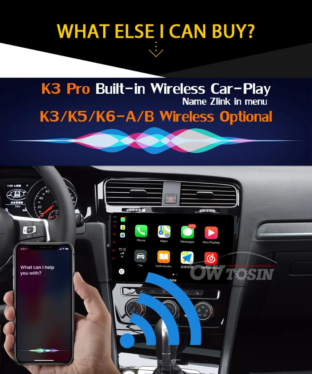 Панорамная камера 360 ° 4G LTE Android 9,0 4G+ 64G DSP CarPlay Автомобильный плеер для Volkswagen Golf 7 MK7 2013- gps радио