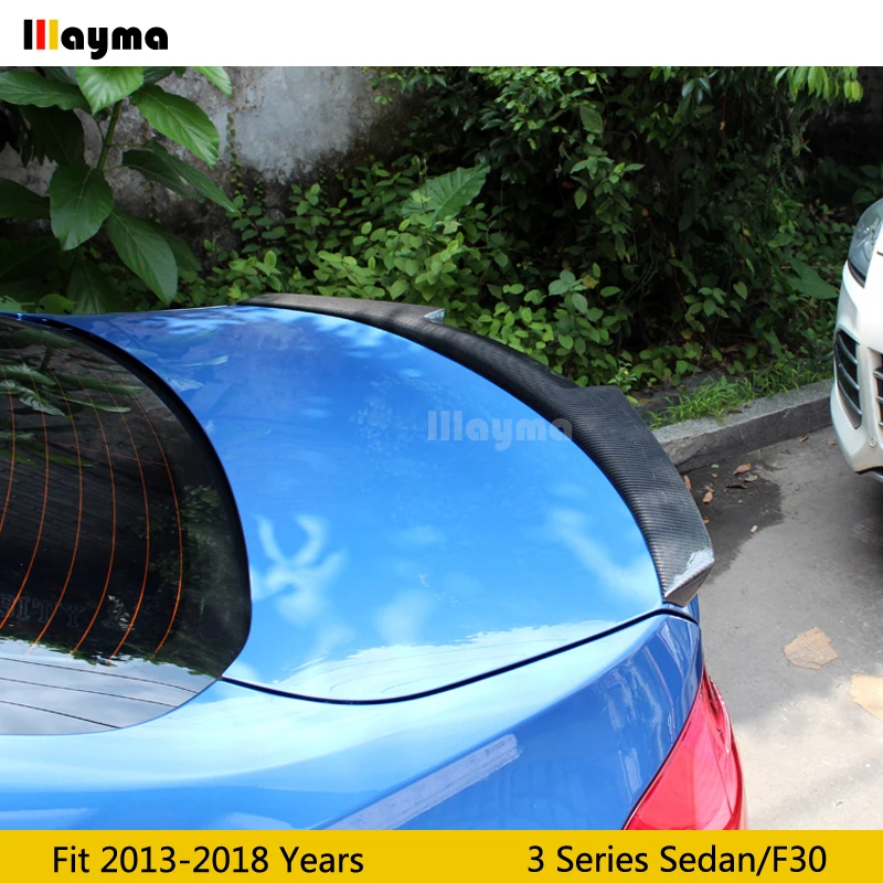 Стильный спойлер M4 для заднего багажника из углеродного волокна BMW 3 серии F30 318i 320i