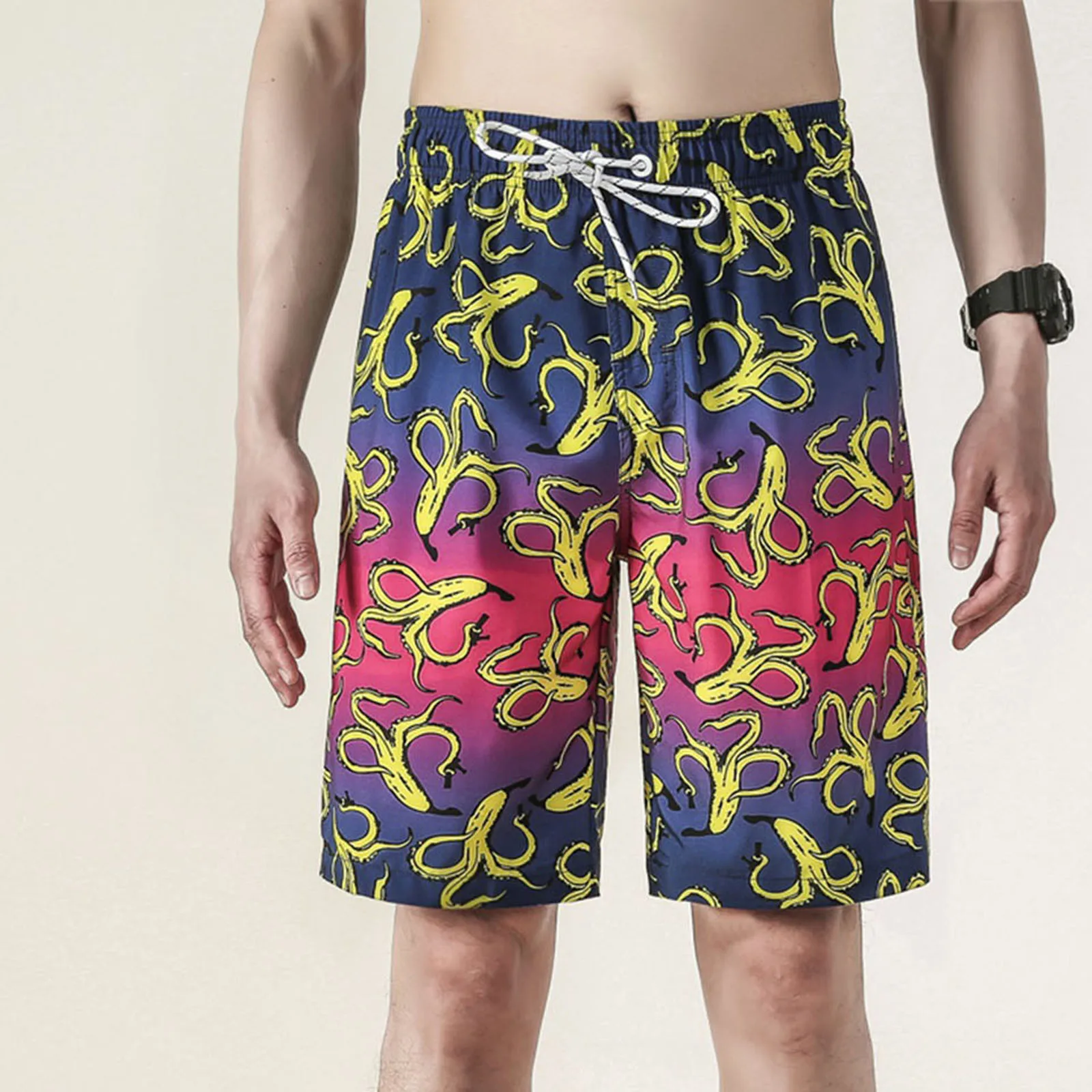 Мужские трусы шорты для плавания быстросохнущие пляжные серфинга бега