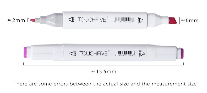Touchfive 30/40/60/80/168 Цвета Эскиз маркер для белой доски набор Твин Маркеры кисть для рисования манга Архитектура дизайн товары для рукоделия