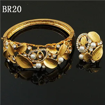 Комплект ювелирных изделий с золотым покрытием Модные Ювелирные наборы Женское