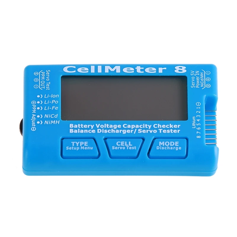 

Для Rc Cellmeter 8 Digital Battery Capacity Checker Balance Discharger Servo Tester