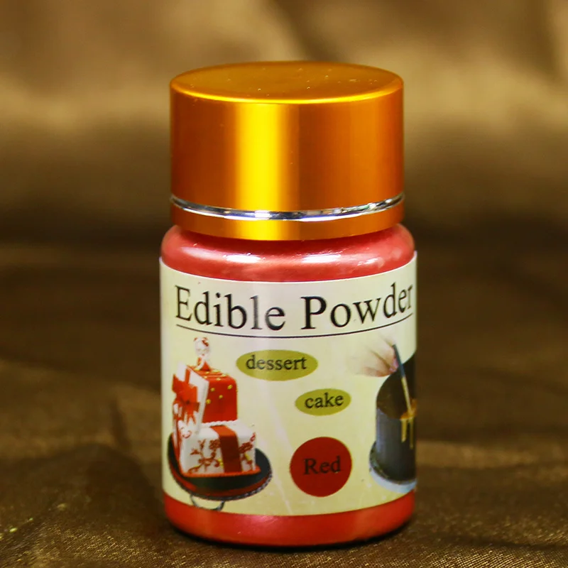 

Red Edible Pigment Cake Fondant Baking Glitter Edible Color Edible Dyes Dust Macaron Cream Food Coloring Ingredients 10g