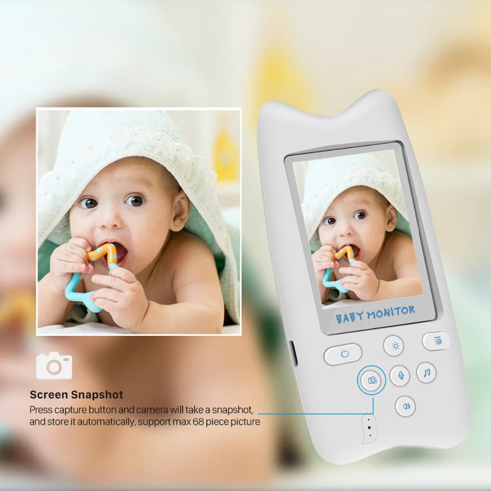 Беспроводная радионяня 2 4 ГГц цифровой видеоняня с отображением температуры и