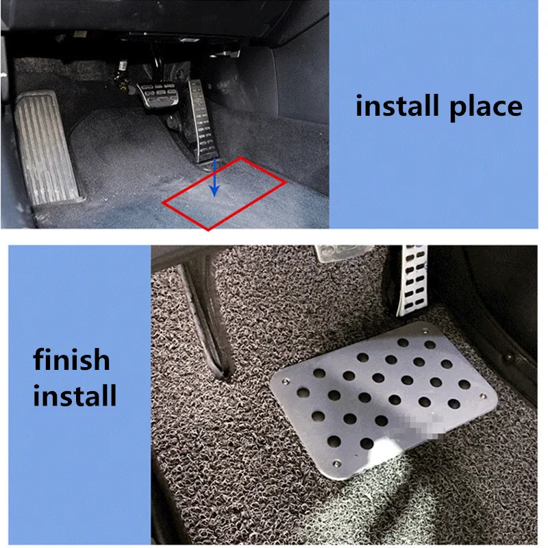 Аксессуары алюминиевый коврик нескользящий напольный для педали подходящий Hyundai