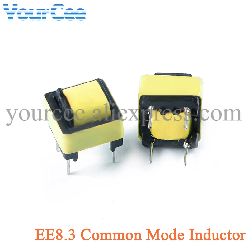 Индуктивность общего режима EE8.3 EE10 EE12 10MH 20MH 30MH 40MH 50MH 60MH 100MH 5 шт.