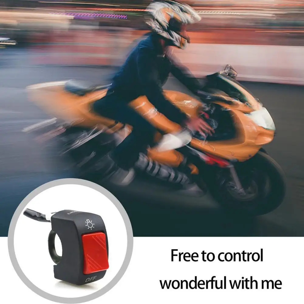 

Motorcycle Switch Modification Accessories 22mm On / Off Switch Button 12V Handlebar Connector For ATV E-Bike Scooter
