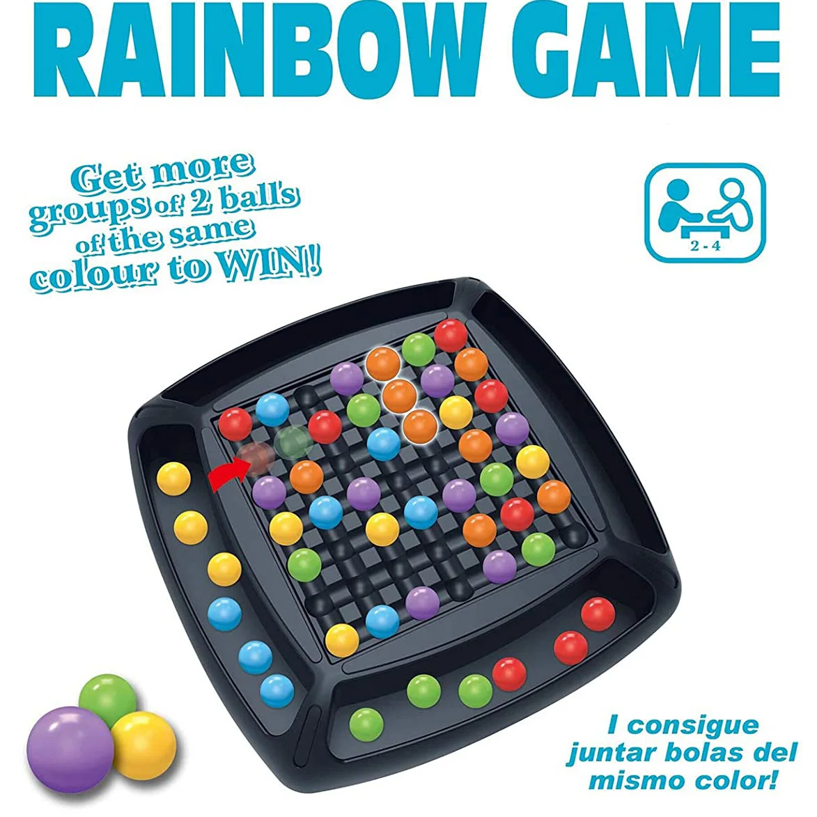 Интерактивный Радужный шарик для родителей и детей игра устранения радуги