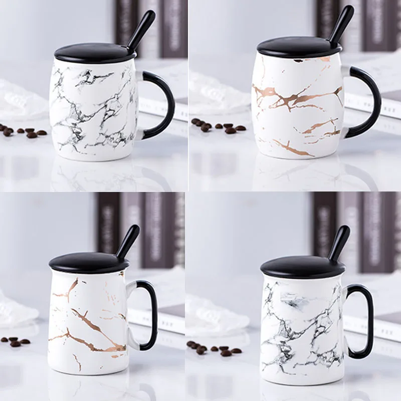 

400ml Marble Ceramic Mug for Office and Home Coffee Cup Funny Birthday Gift Ideas for Her Friends Wife Mom Daughter
