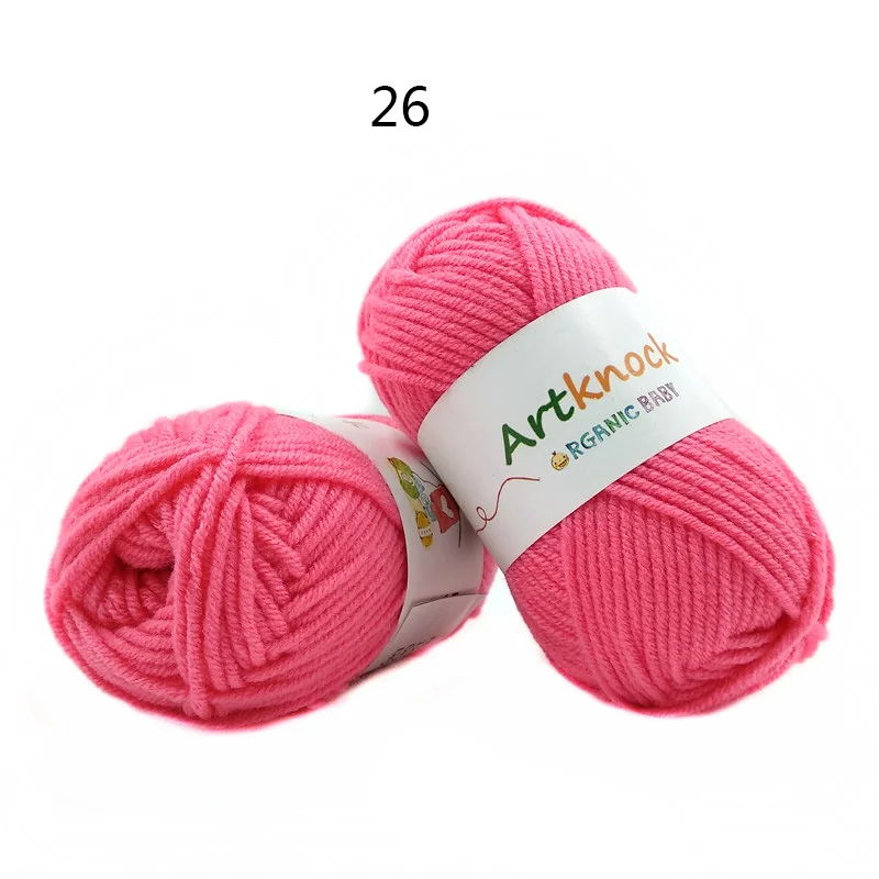 A26 16PCS 16 шт., хлопчатобумажная пряжа для вязания крючком, пряжа для ручного вязания, носки-свитера, 25 гр./шт, предлагаем спицу для вязания крючком, № 3 - Цвет: A26 16PCS