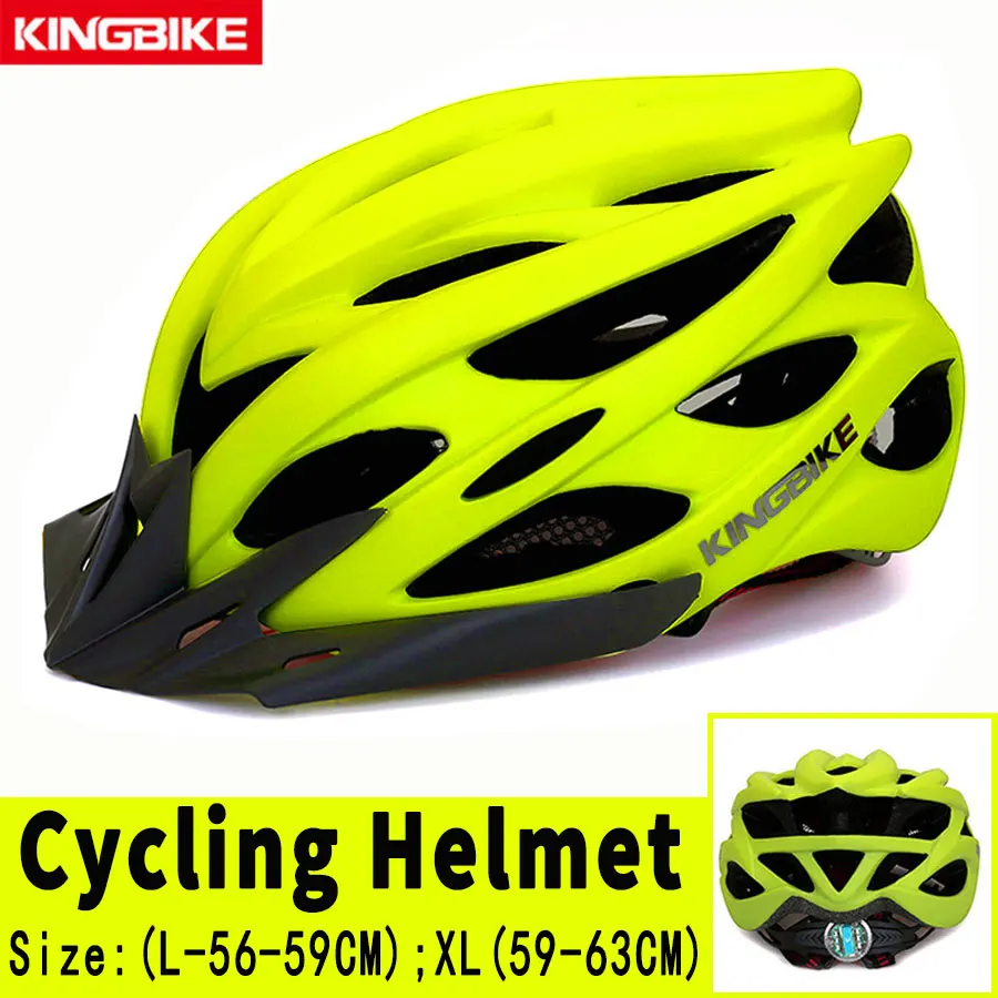 652-T1 KINGBIKE велосипедный шлем, шлем для шоссейного велосипеда, ультра-светильник для горного велосипеда, MTB, CE, защитный Бонтрагер, ПВХ+ EPS велосипедные шлемы, велосипедный светильник, шлем - Цвет: 652-T1