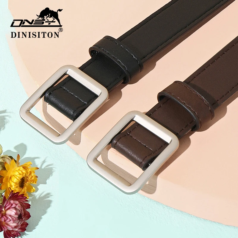 DINISITON 2021 New Women Leather Belt Suitable For Jeans Fashion Womens Luxry  Waistband Casual Nonporous Strap Belts
