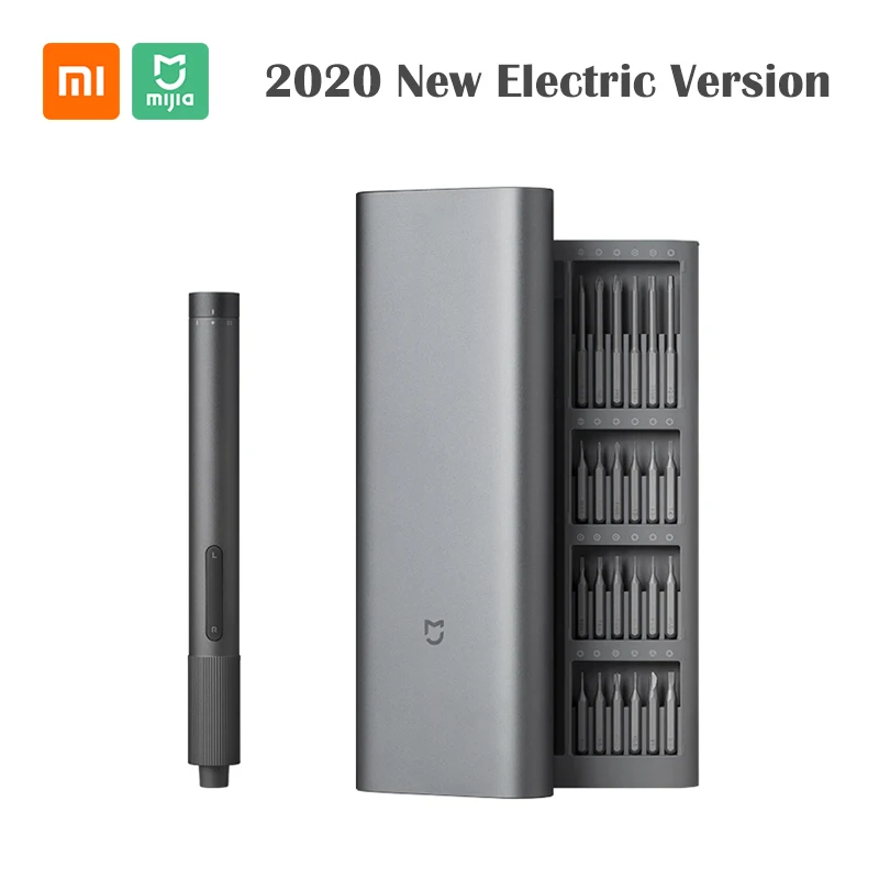 

2020 Newest Xiaomi Mijia Electric Precision Screwdriver Set Chargeable 24 S2 Precision Magnetic Bits AL Box Screw Driver Toolbox