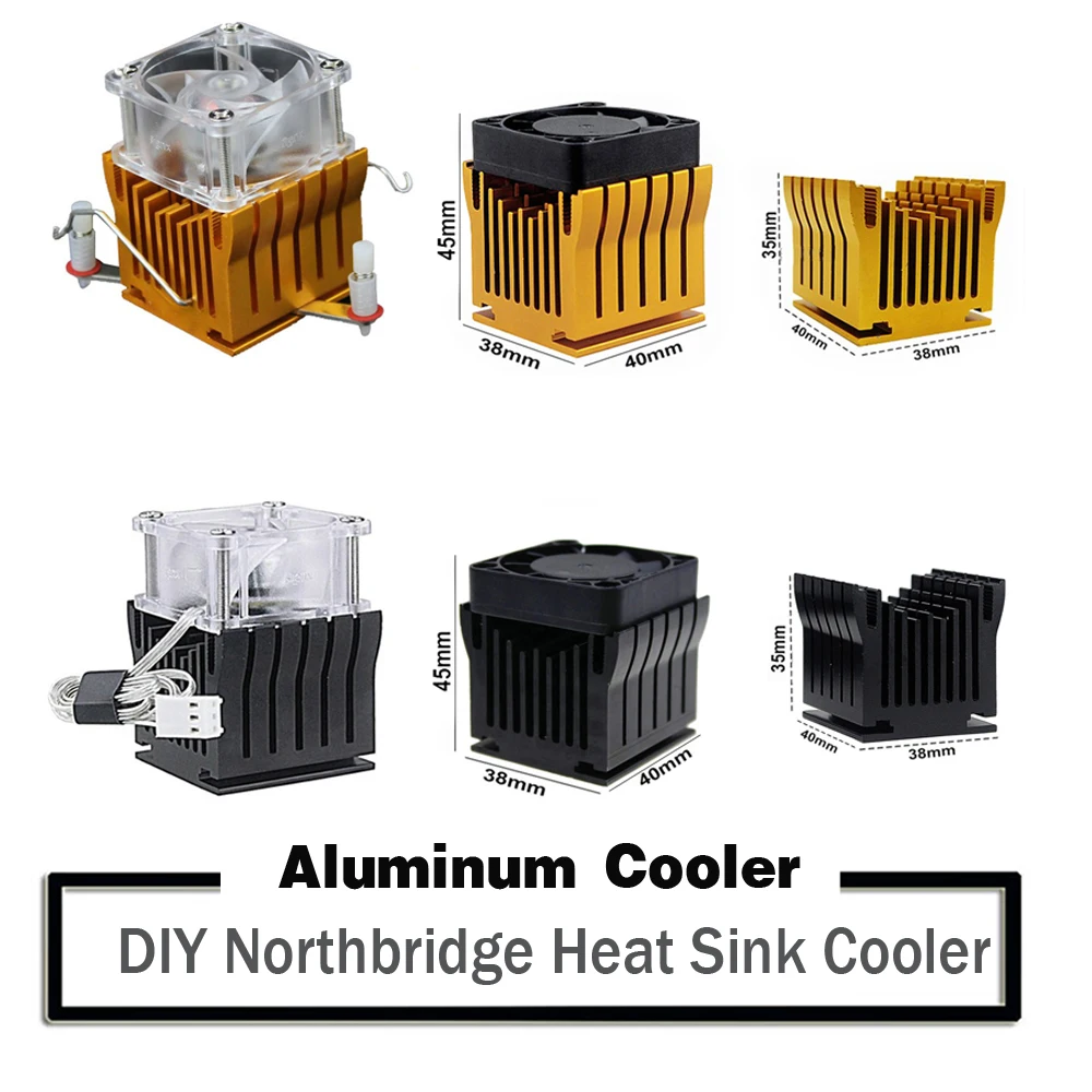 Motherboard Radiator W/4cm Fan For Pc Computer Case South North Bridge Chipset Cooling