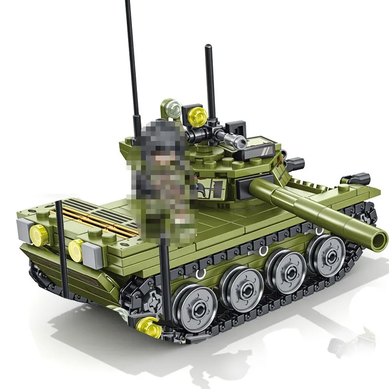 324 шт город DIY военный главный боевой танк модель блоки техника WW2 Империя