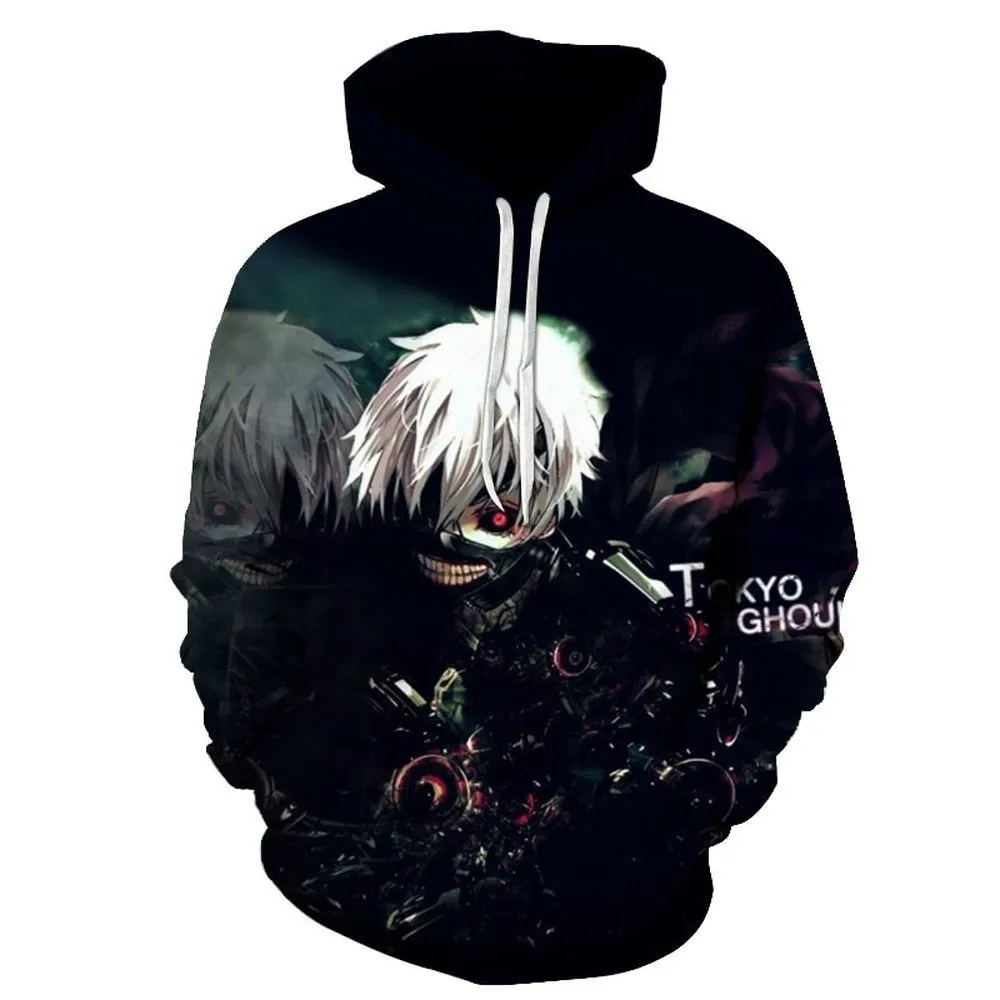 

2020 Classic anime Tokyo Ghoul 3d sweatshirt autumn new fashion sweatshirt