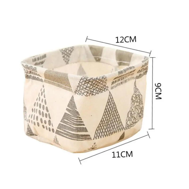 Foldable Desktop Storage Basket Sundries Box Small Cute Table Space-Saving Bags Organizer | Дом и сад