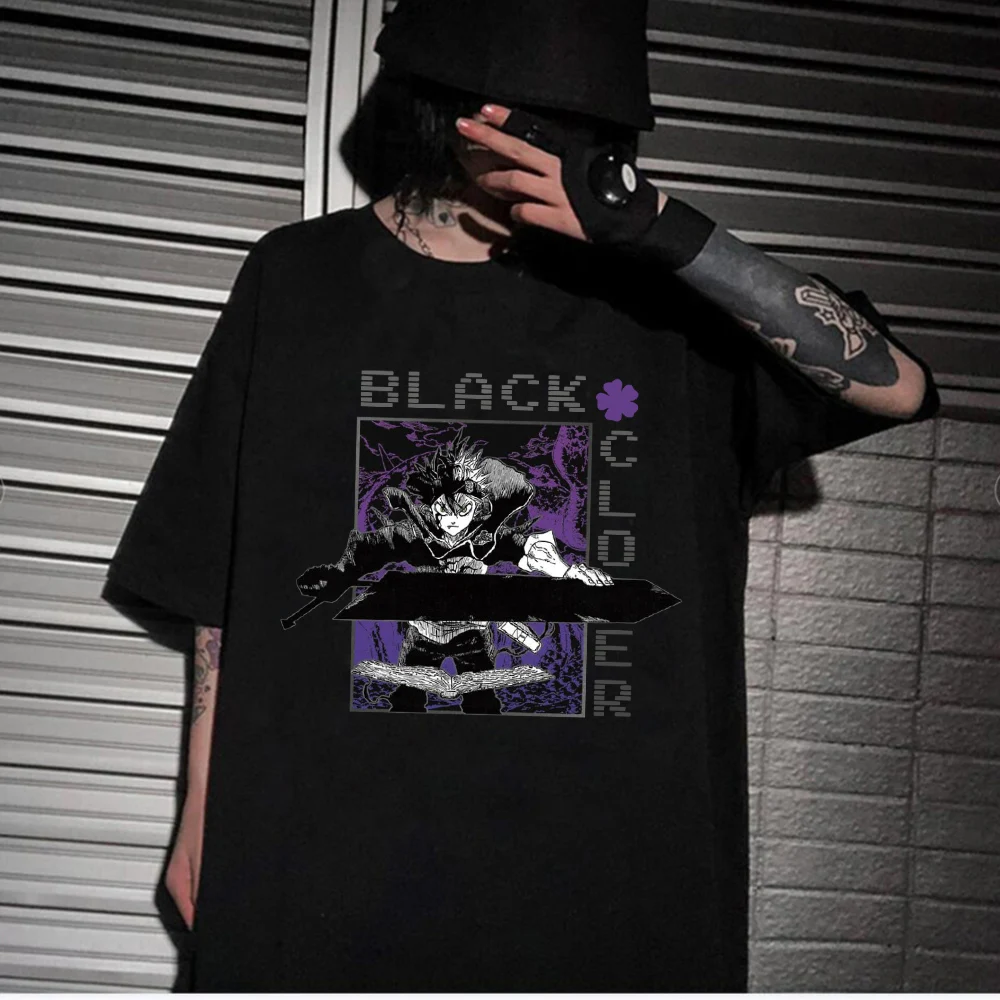 

Anime Harajuku Cloth Black Clover Short Sleeves Loose Unisex T-shirt