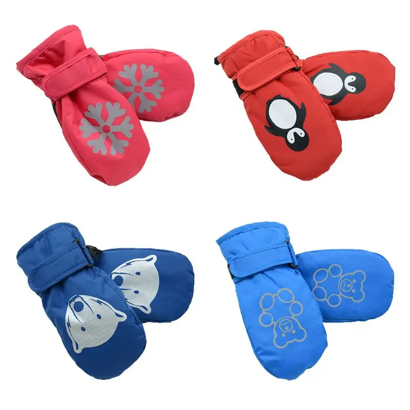 Легкие и тонкие Детские Водонепроницаемые Нескользящие теплые перчатки с