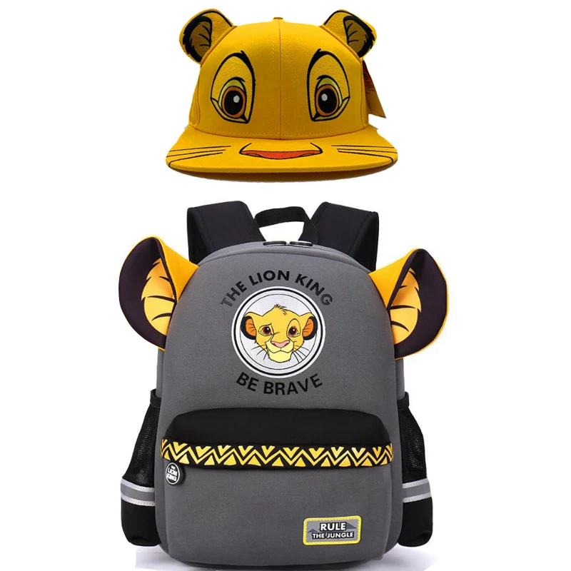 Bag and hat Лев Король Simba мультфильм пакет плюшевый кукольный рюкзак шляпа Детская игрушка мультяшный персонаж Haha сюрприз кошмар до Рождества - Цвет: Bag and hat