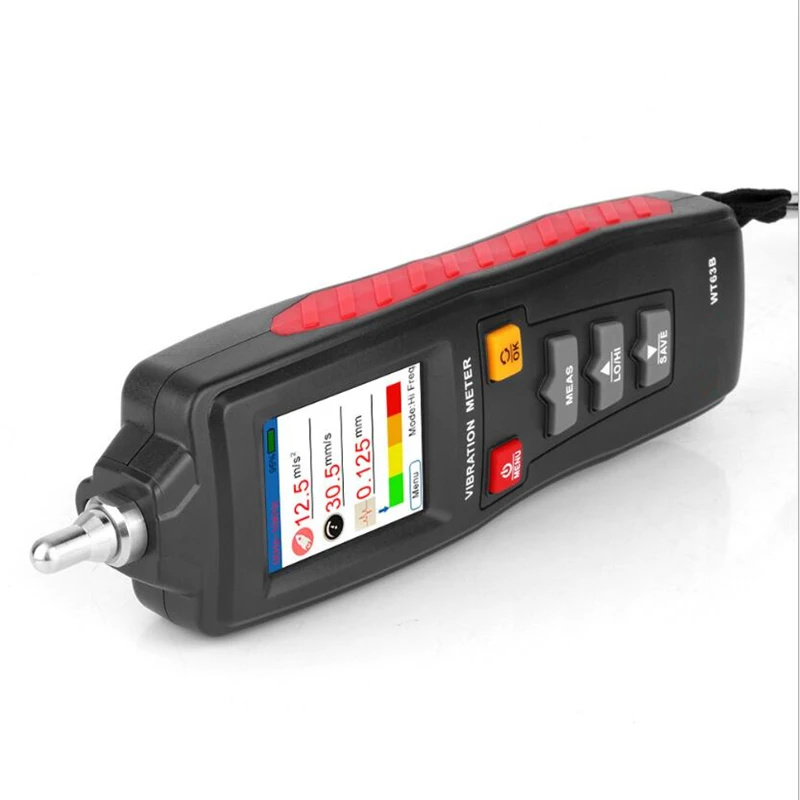 Digital Color LCD Vibration Meter 0.1-199.9M/S2 Velocity 0.1-199.9mm/STester WT63B Vibrometer Acceleration Tester | Инструменты