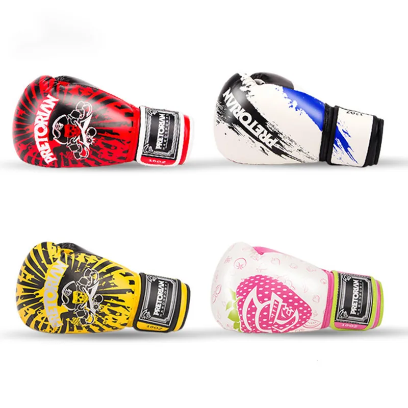 Новые Pretorian 10 унций 12 боксерские перчатки Muay Thai MMA Fitness Jujitsu из искусственной кожи