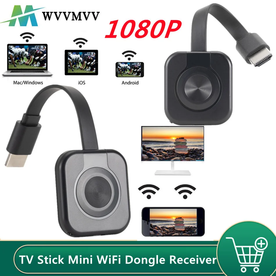 HD 1080P новый Wi-Fi беспроводной дисплей Dongle TV Stick для дома Therate Ultra Media Video Streamer WiFi |