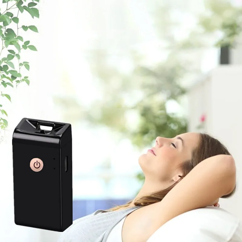 

Personal Wearable Air Purifier Necklace USB Mini Portable Air Freshner Ionizer Negative Ion Generator Low Noise Black
