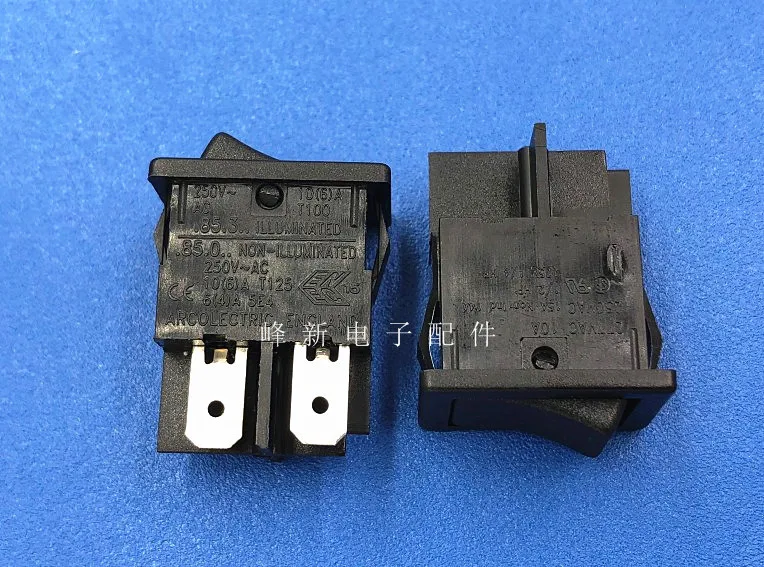 

5 шт./партия, 2-контактный переключатель питания, 10 а/250 В