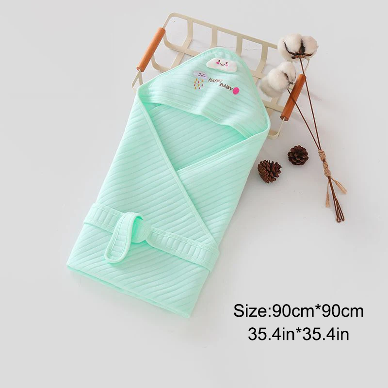 

Pure Cotton Warm Baby Sleeping Bag Swaddling Cute Cartoon Animal Newborns Cocoon Mattress Envelope Outdoor Hooded Stroller Wrap