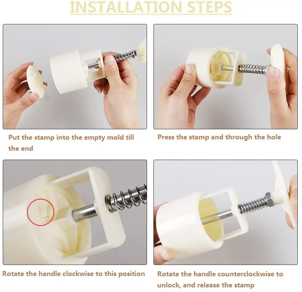 14 шт./компл. форма для выпечки в виде Луны ручное давление круглые квадратные