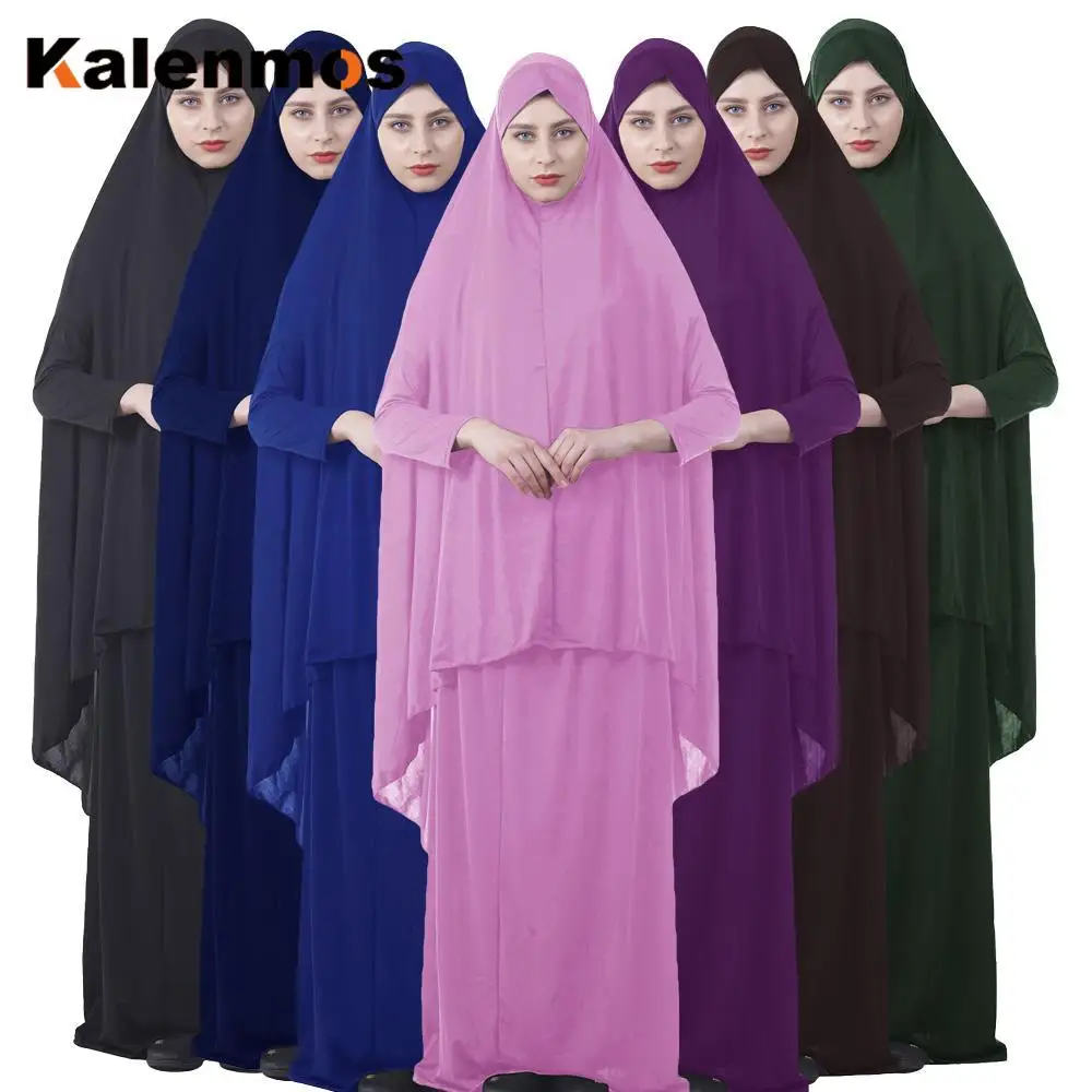 Хиты одежды простых мусульманских молитв для женщин хиджаб платье абайя