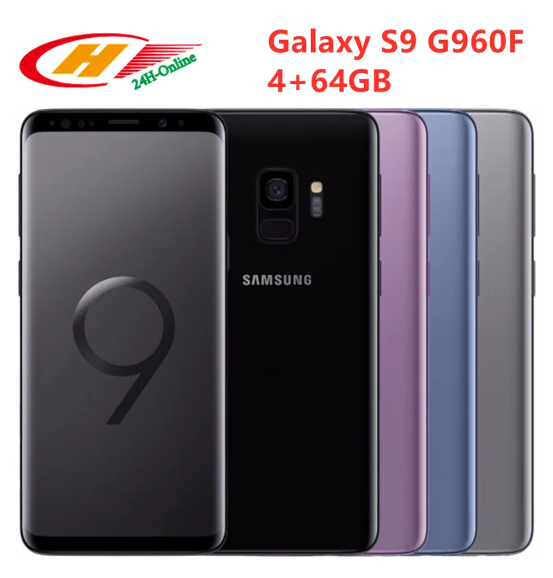 Samsung Galaxy S9 G960F LTE Восьмиядерный 5," 4 Гб ОЗУ 64 Гб ПЗУ NFC samsung Pay 3000 мАч отпечаток пальца