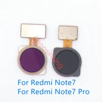 for xiaomi redmi note 7 7pro repair fingerprint scanner id home button menu return key recognition sensor flex cable replace