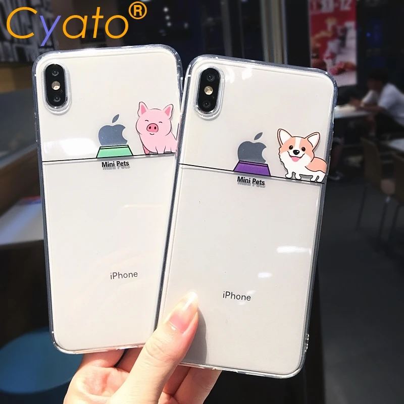 Прозрачный чехол для iPhone 11 Pro Max X XS XR 7 8 plus 6S ТПУ прозрачный | Мобильные телефоны и