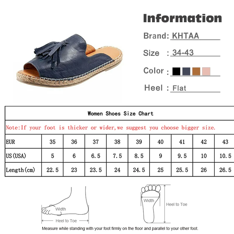

Summer Women Shoes Flat PU Leather Sandals Open Toe Fashion Sewing Slippers Tassel Female Beach Comfortable Ladies Slides