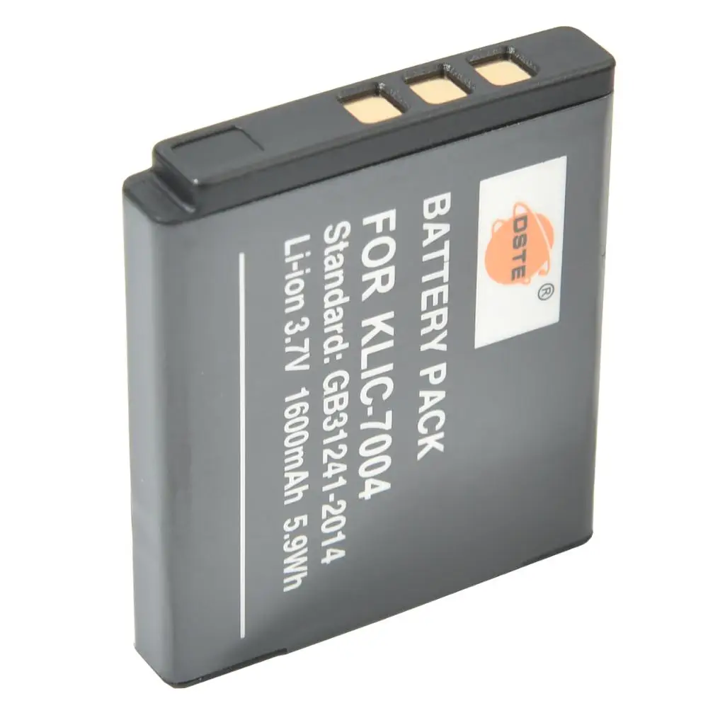 DSTE 2PCS KLIC-7004 Camera Battery with USB Charger for KODAK Q10 M1033 V1073 V1253 | Электроника