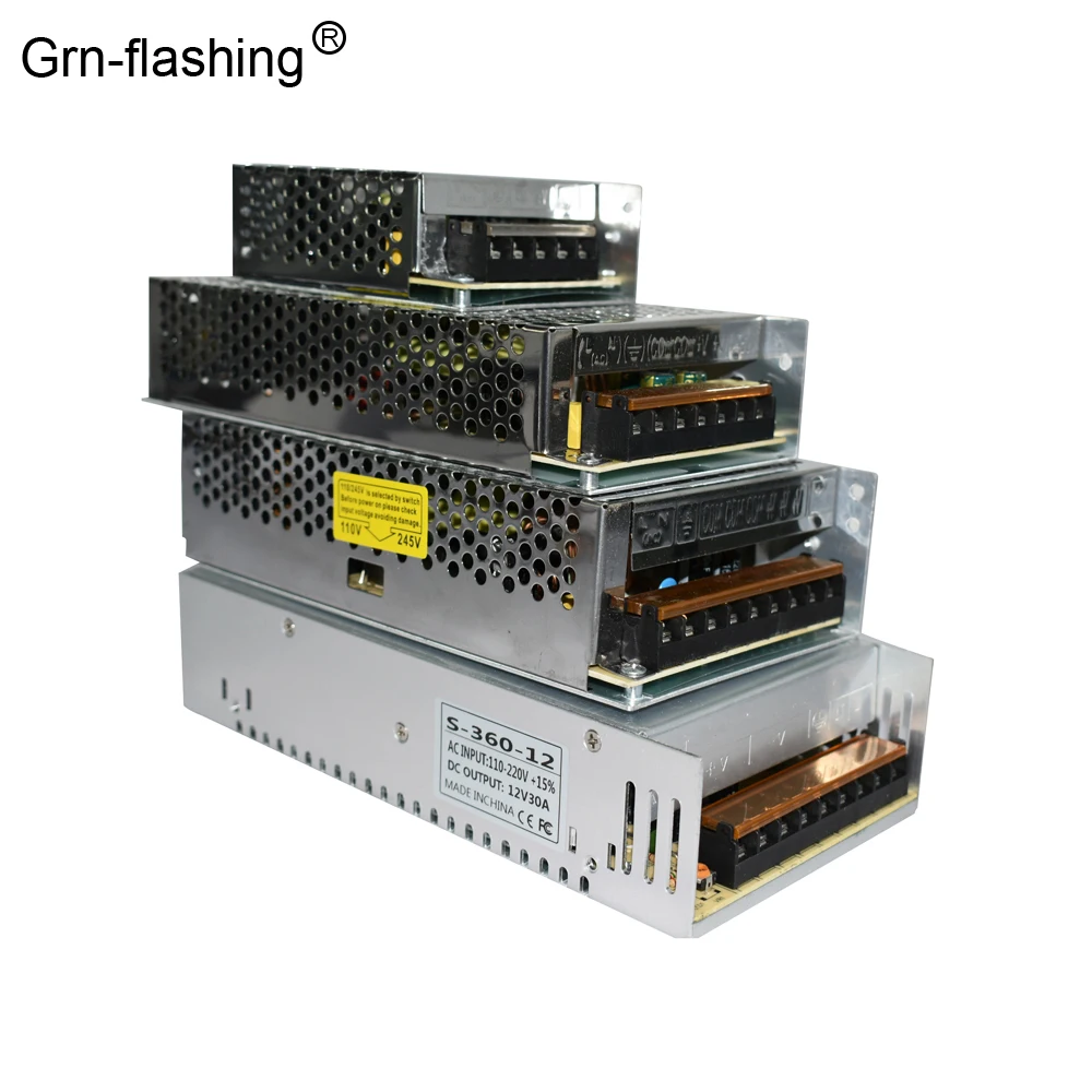 Высококачественный Трансформатор источника питания со светодиодной лентой 5 В/12