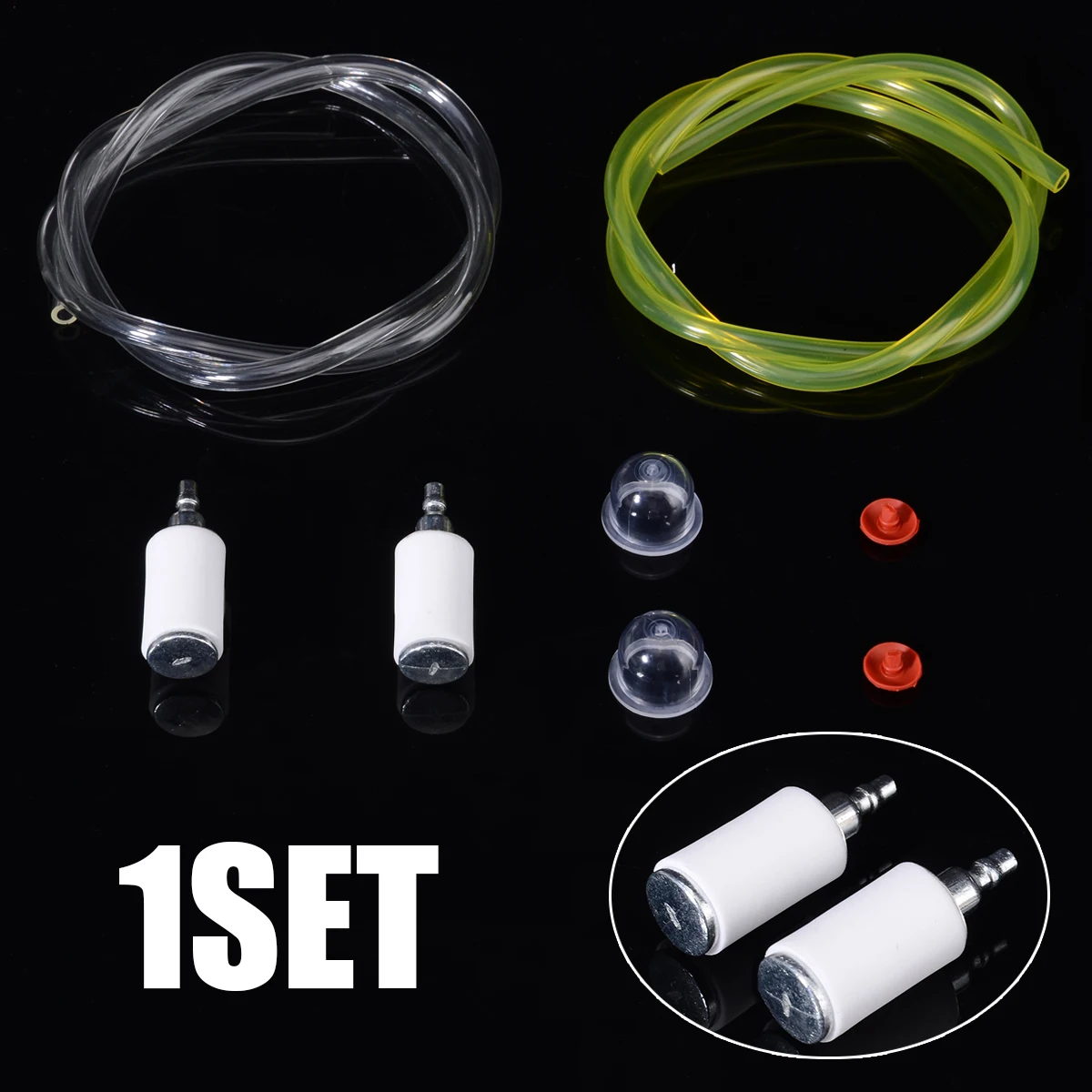 Высокое качество 60 см топливный шланг фильтр праймер лампа крышка праймера