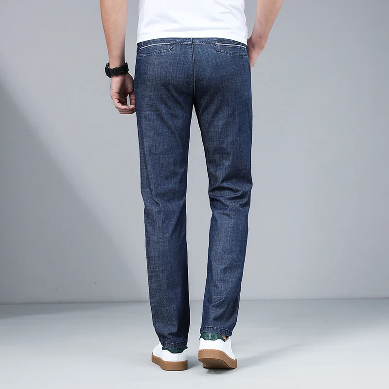 

Summen Mens Jeans Classical Long Pants Elastic High Quality Men trousers Smart Regular Stretch Man pants Plus Size 28-40