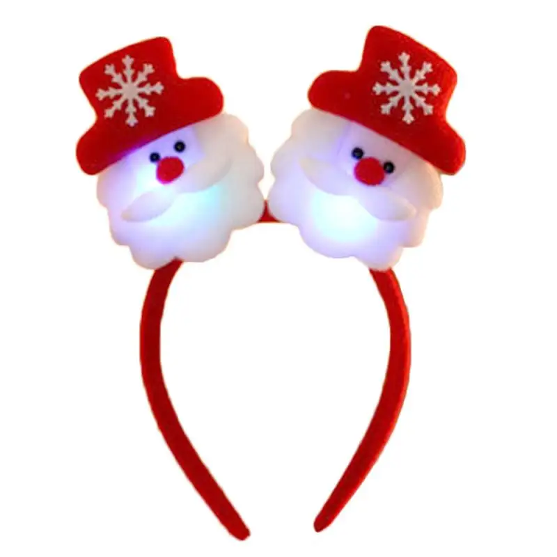 1 шт. милый снеговик лось Санта Клаус Рождественская блестящая тиара аксессуары