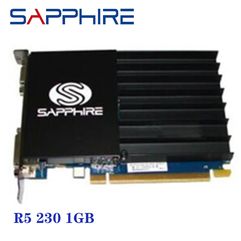 

SAPPHIRE R5 230 1GB D3 Graphics Card GPU For AMD Radeon R5 230 GPU Desktop Graphics Video Card Radeon HD 5450 1GB GDDR3 Used