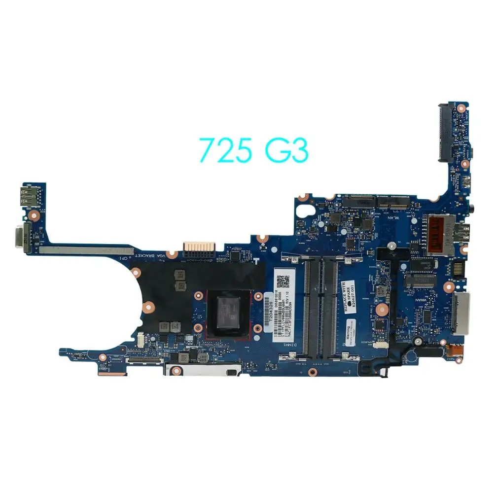 826627-001 для HP EliteBook 725 G3 материнская плата 826627-501 826627-601 100% протестированная